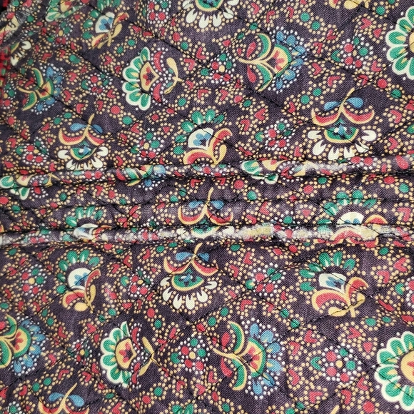 Vera Bradley Retired Collette Black Handbag / Purse (Fall 1995) - Picture 14 of 14